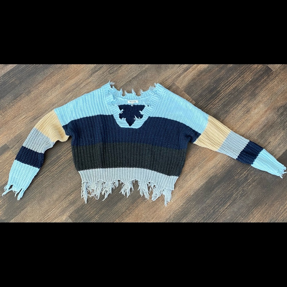 Color block sweater